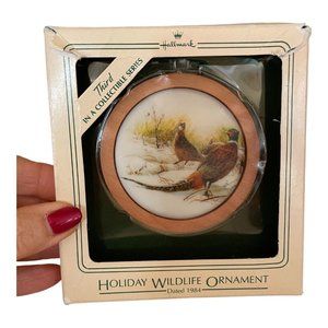 Hallmark 84 Holiday Wildlife 3rd Ring-Necked Pheasant Bird Christmas Ornament